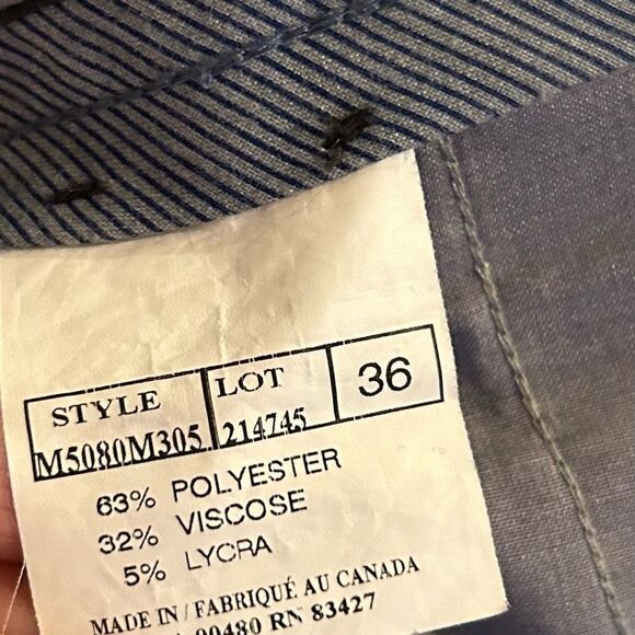 Ballin Gray Blue Lightweight Pants Size 36 Style M5080 - Picture 10 of 11